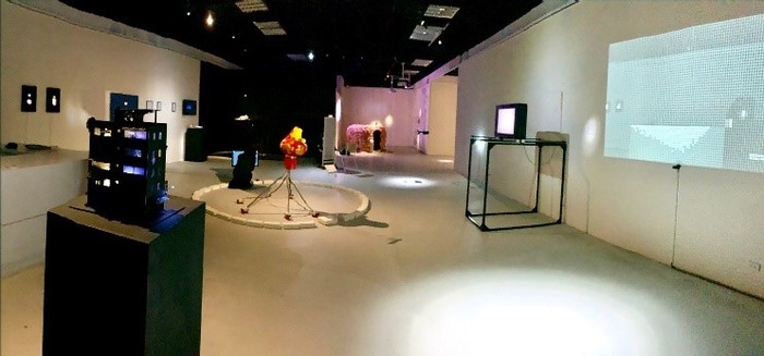「科技藝術校園展 - 2021日常‧非常」展場全景照。