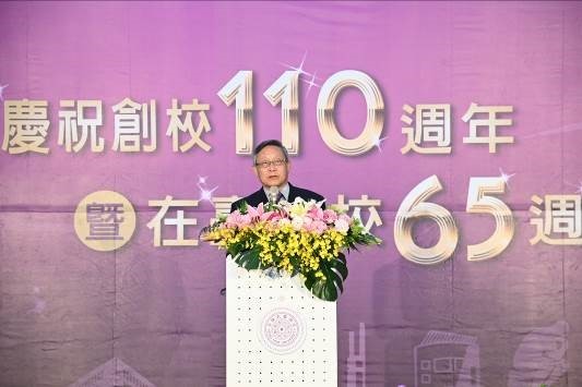 校長賀陳弘表示今年校慶主軸是「跨越創新」，清華3.0正邁入多元人才的時期。