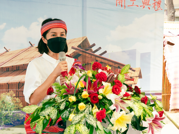立委高金素梅特地前來致賀，期許中心能傳承原住民族的科學與文化