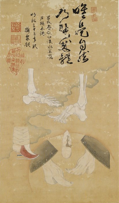 後藤新平／題纏足圖