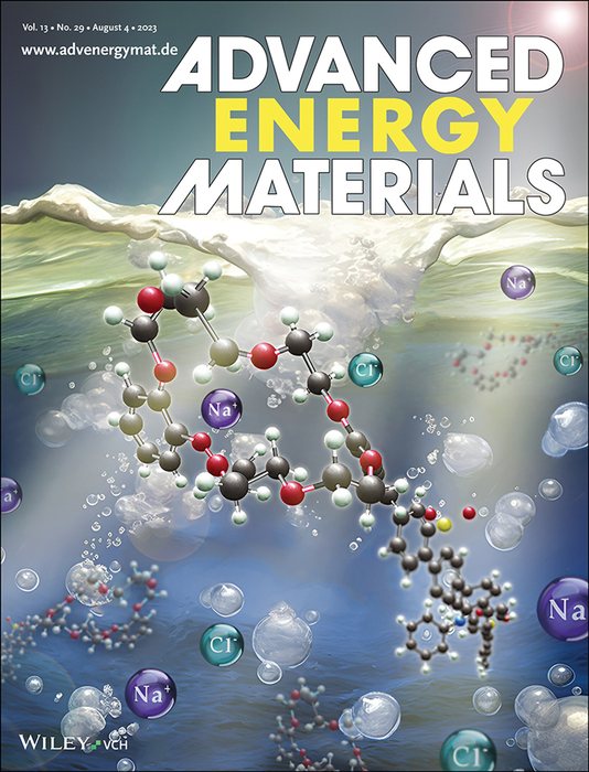 清華大學海水產氫研究成果獲選為頂尖期刊《先進能源材料》封底。