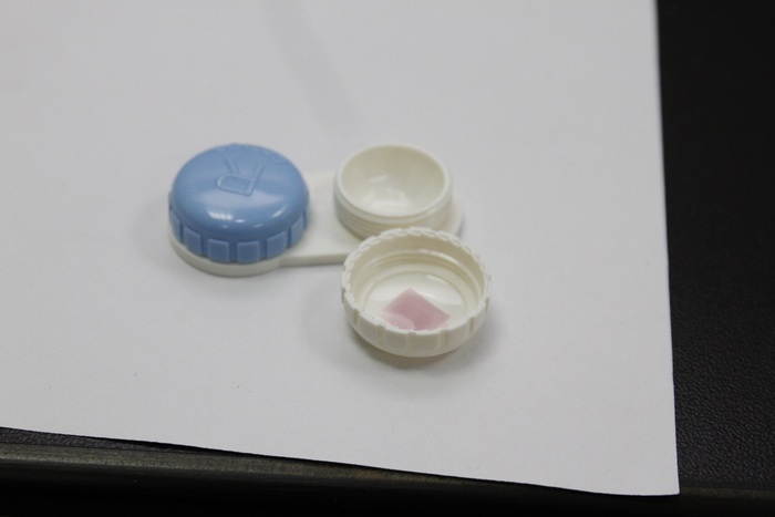 細菌快篩試片，可應用於隱形眼鏡之綠膿桿菌測試