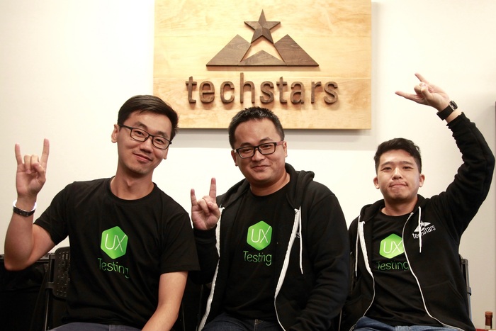 UXTesting團隊成員:執行長暨共同創辦人黃彥嘉(左起)、技術長暨共同創辦人陳暉鈞、營運長暨共同創辦人曾映傑。