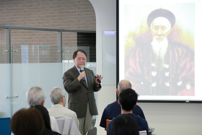國立清華大學前校長陳力俊院士應邀主講「從清華學堂到國立清華大學」，他指出，晚清名臣張之洞堅持送到美國的留學生必須對中國文化有一定的認識基礎，為中國培育「中學為體西學為用」的人才。