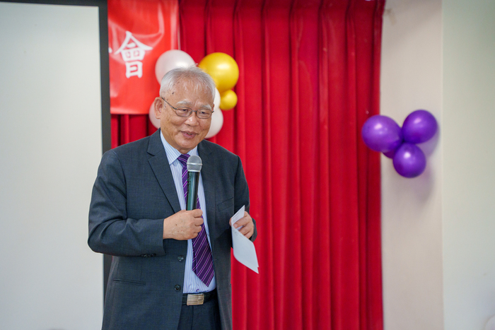 清華大學副校長戴念華以校訓「自強不息、厚德載物」勉勵國際志工。圖片